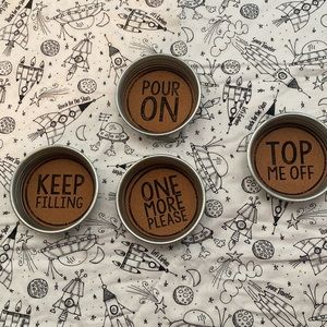 4-Pack Metal Coasters